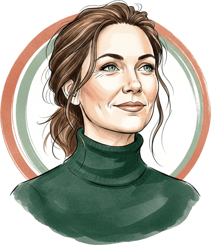 Illustration — Führungspersönlichkeit die reflektiert und wächst